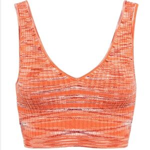 STAUD Orange Knit Women's Bralette - size Small